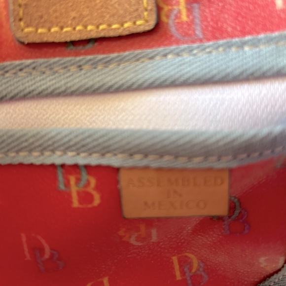 Dooney & Bourke Y2K vintage pink rainbow tiny tassel tote bag πππ - Picture 13 of 14